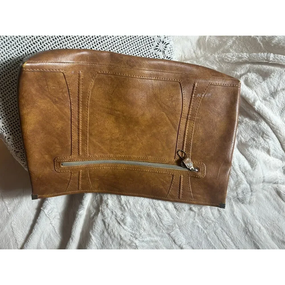Vintage American Tourister Escort Portfolio Bag -1975 Document Briefcase Brown